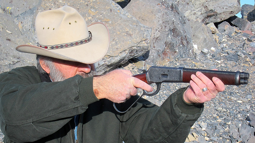 chiappa 1892 mare's leg rifle aiming