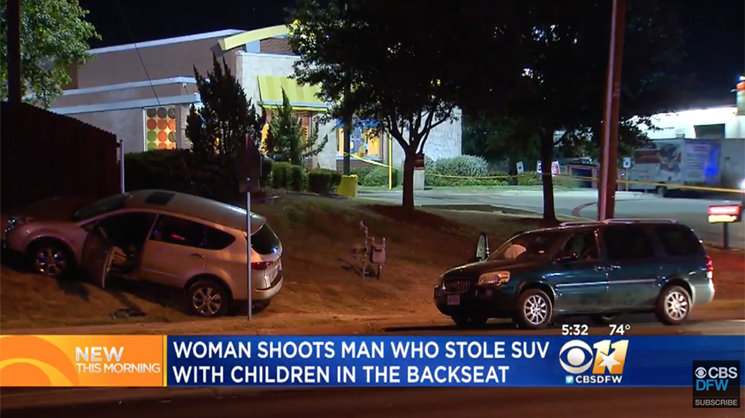 dallas carjacker suv shooting