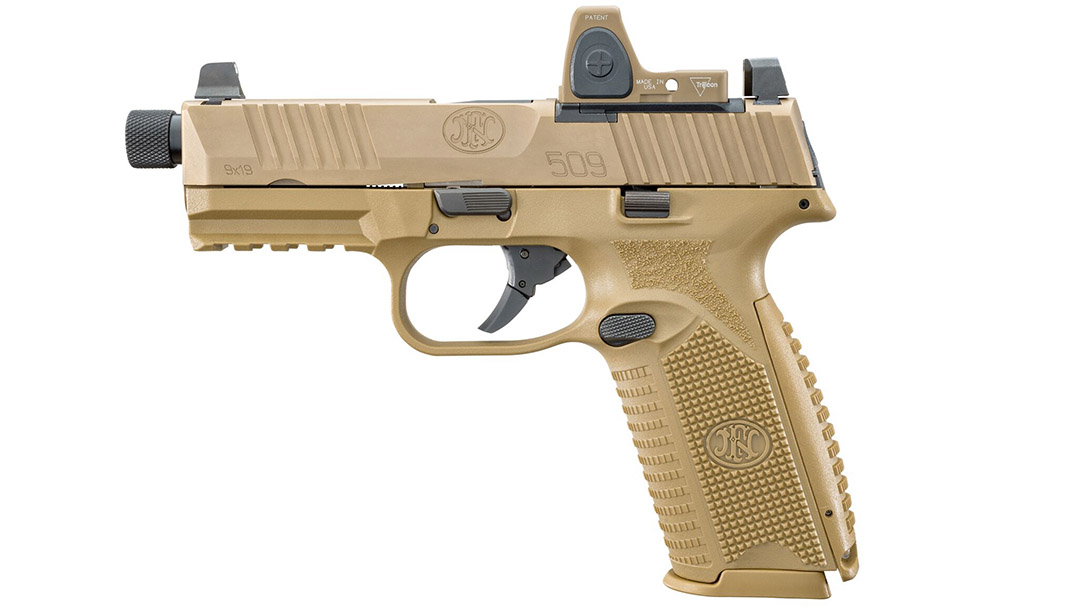 FN 509 Tactical pistol optic left profile