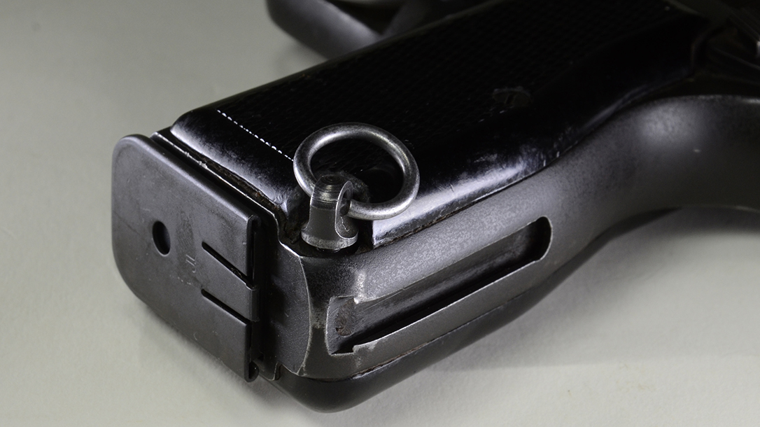 Inglis Hi-Power pistol lanyard rings