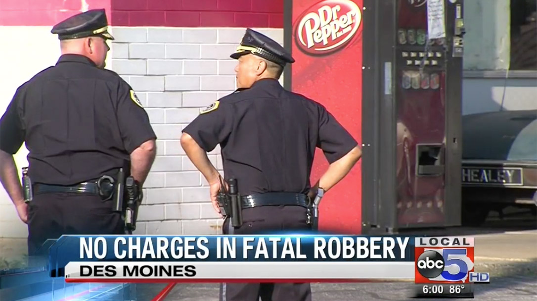 iowa auto shop warning shot shooting