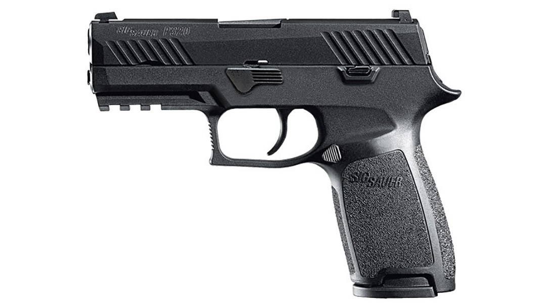 Sig Sauer P320 Nitron Carry pistol left profile