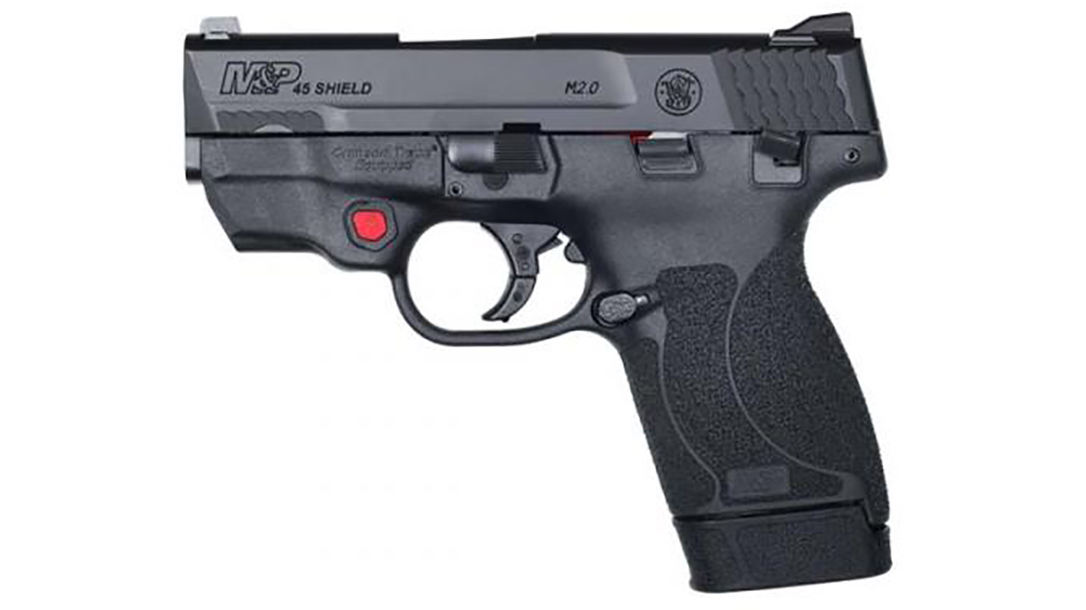 smith wesson M&P45 Shield M2.0 pistol red laser left profile