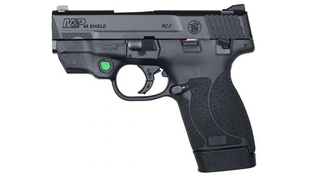 smith wesson M&P45 Shield M2.0 pistol green laser left profile