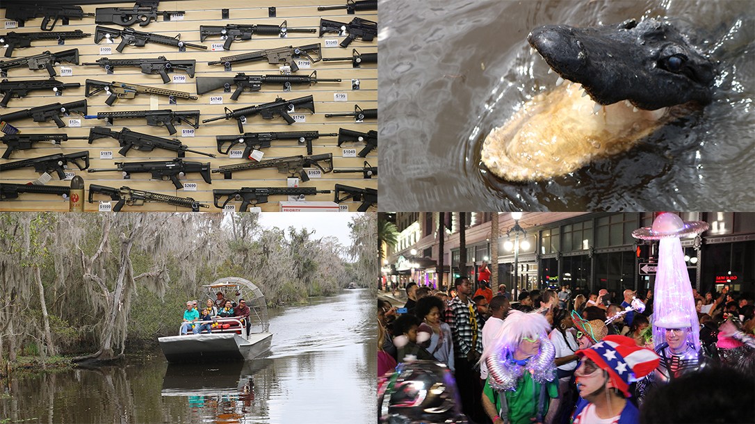 New Orleans Road Trip, Gators, Guns, Airboats, Mardi Gras