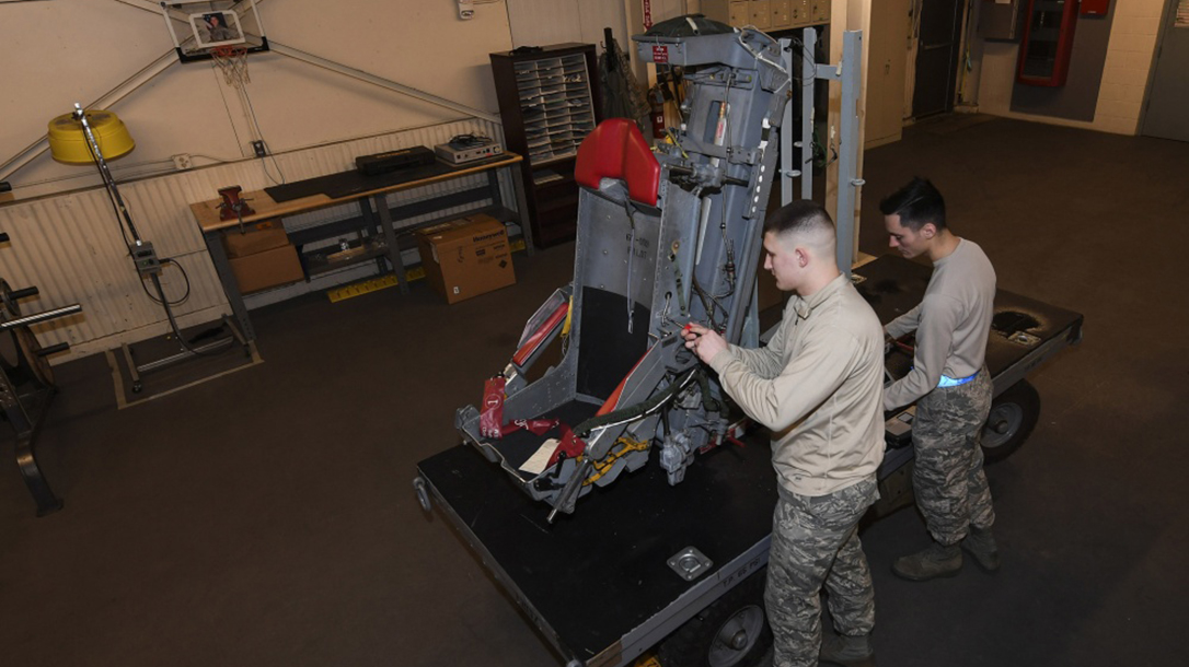 GAU-5A Aircrew Self Defense Weapon rifle ejection seat