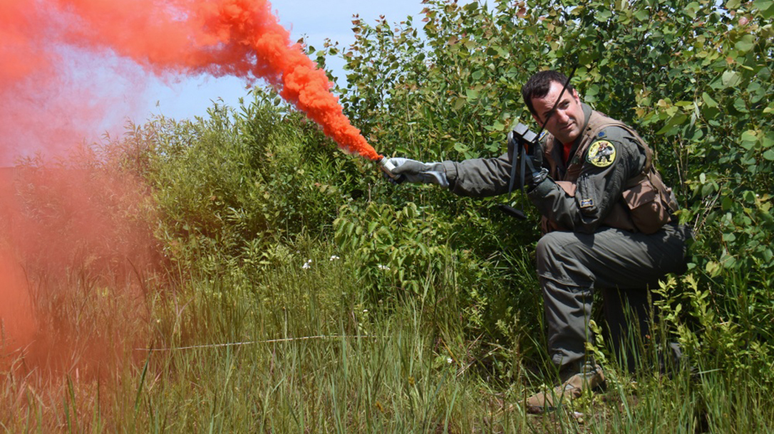 GAU-5A Aircrew Self Defense Weapon rifle flair search and rescue