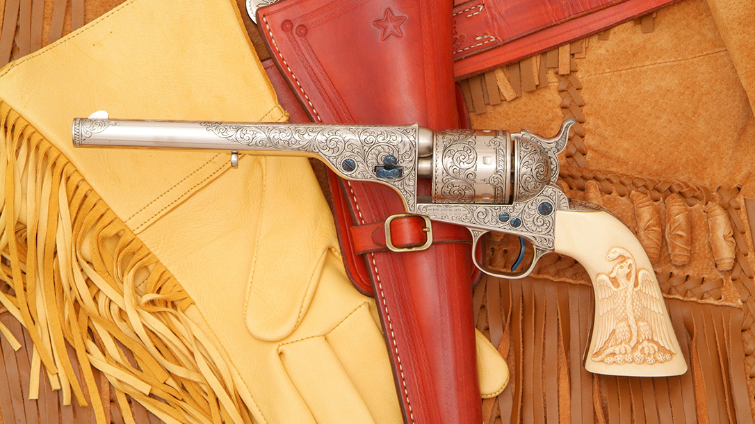 colt open top revolver left profile