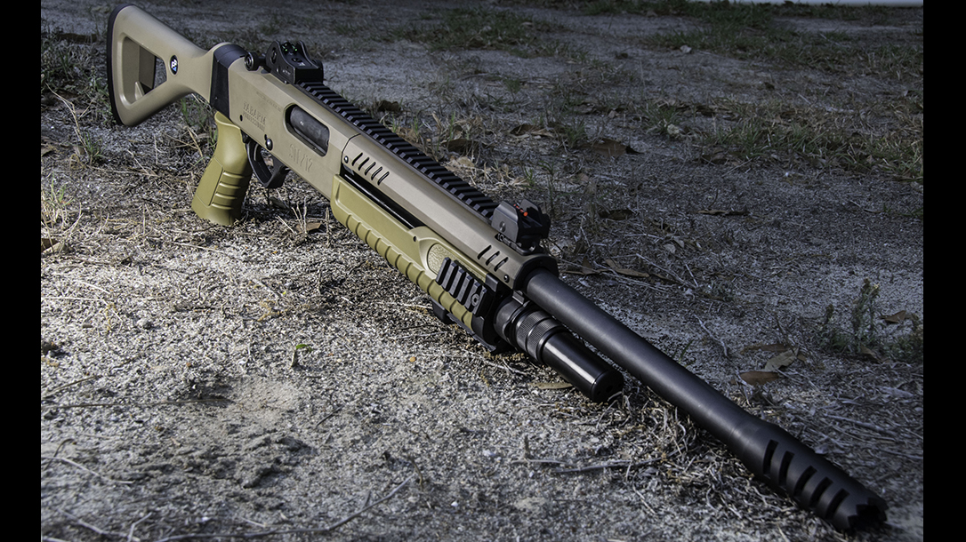 Fabarm STF 12 shotgun front angle