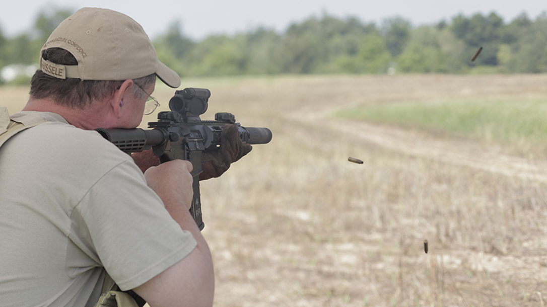 Remington R5 RGP rifle firing