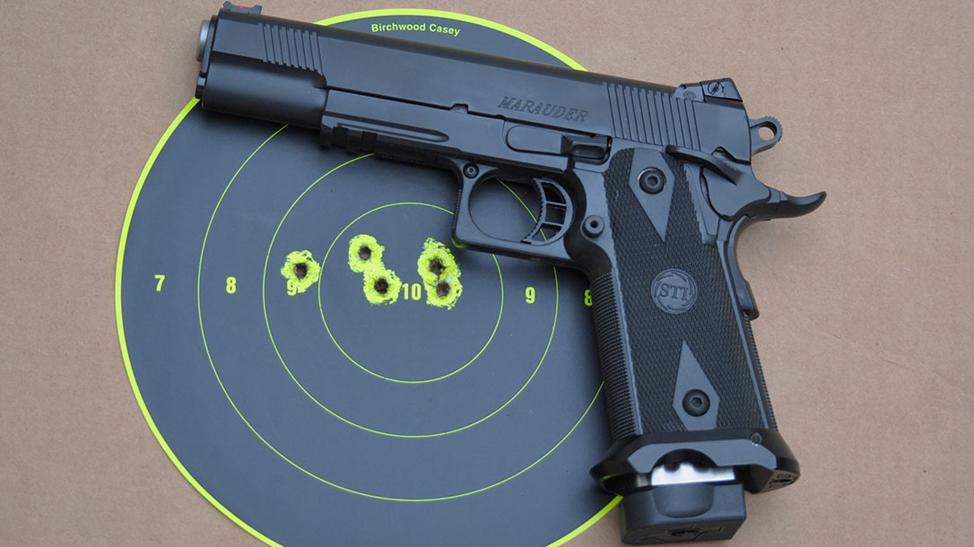 STI, STI pistol, STI Marauder, STI Marauder pistol, STI Marauder target