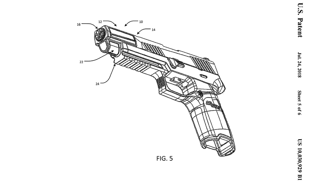 SIG Integral Eccentric Firearm Silencer bottom front angle