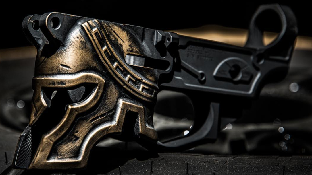 Spike's Tactical Spartan AR lower closeup