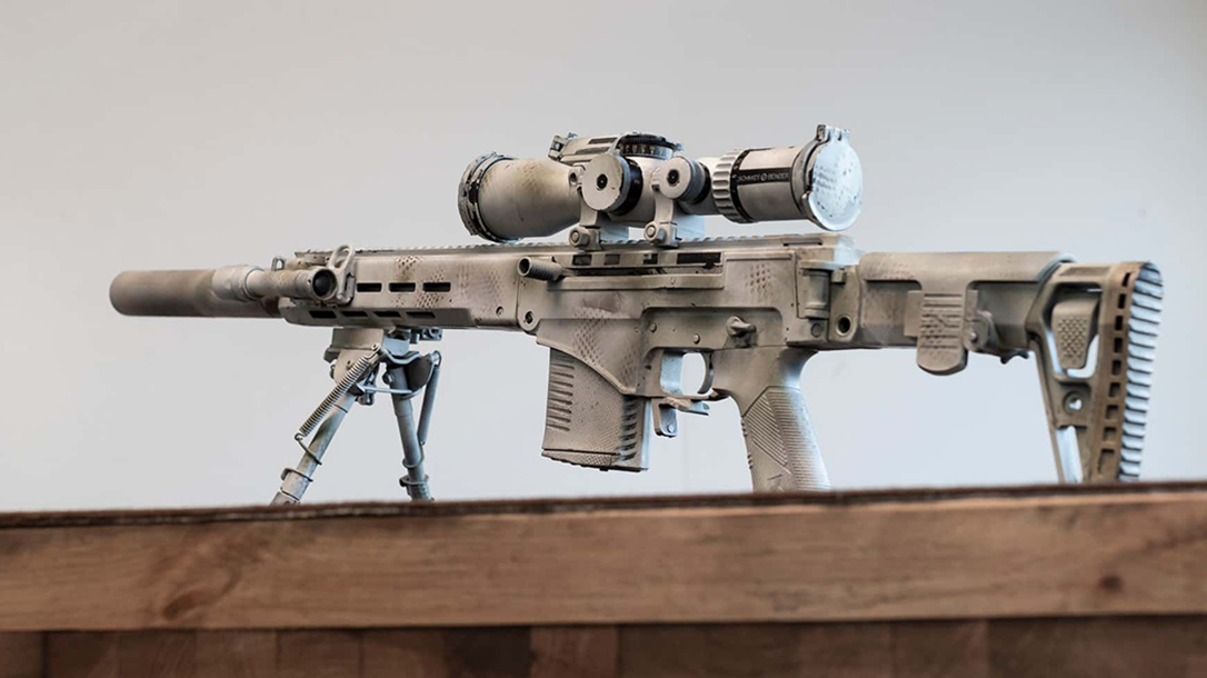 Kalashnikov SVCh-308, SVCh-308 rifle, SVCh-308 rifle rear angle