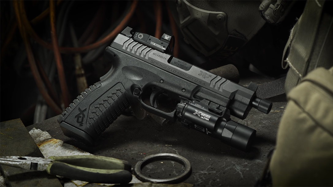 Springfield XDM OSP Threaded 9mm Pistol, handgun