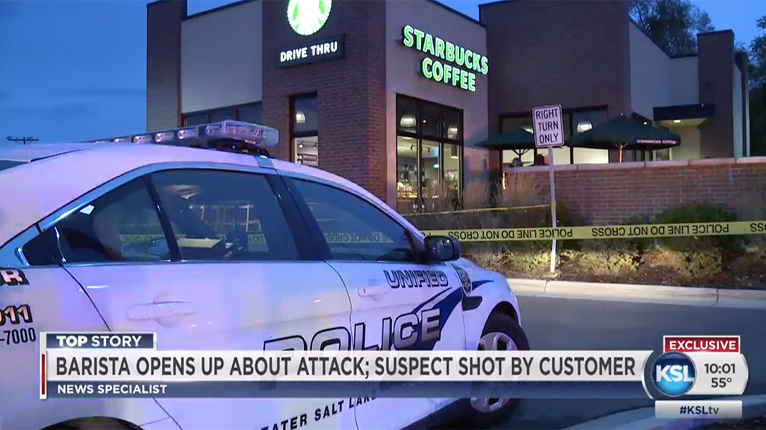 Starbucks Customer Shoots Attacker