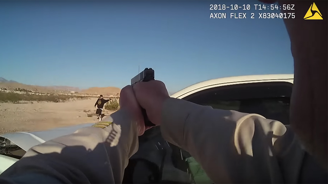 Las Vegas Police Officer, Fatal Shooting, Las Vegas Metro Police Department, suspect gun bush