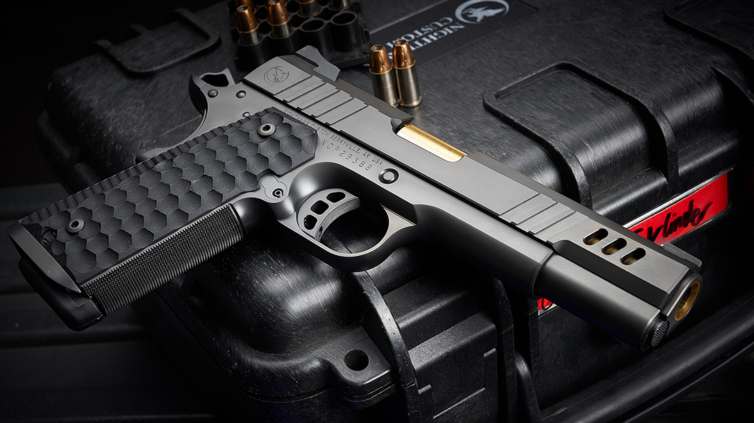 Nighthawk President Pistol, 9mm pistol, gold