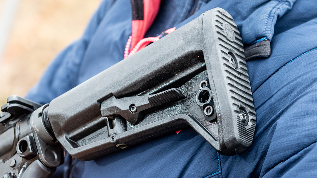 SIG AR platform rifle, stock, range
