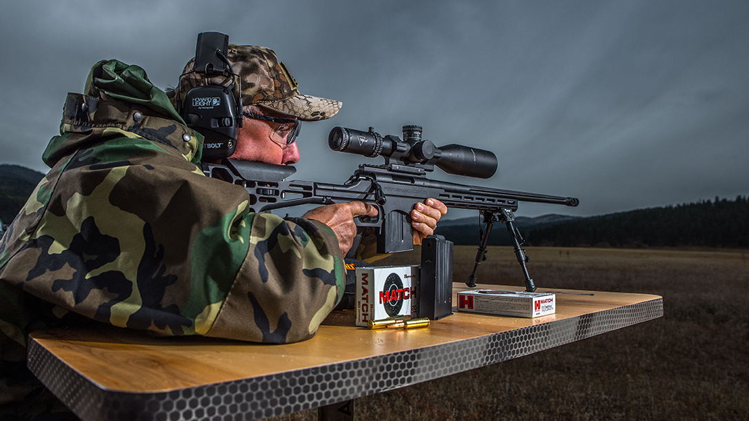 Performance Center T/C LRR precision rifle, 6.5 creedmoor rifle, aiming