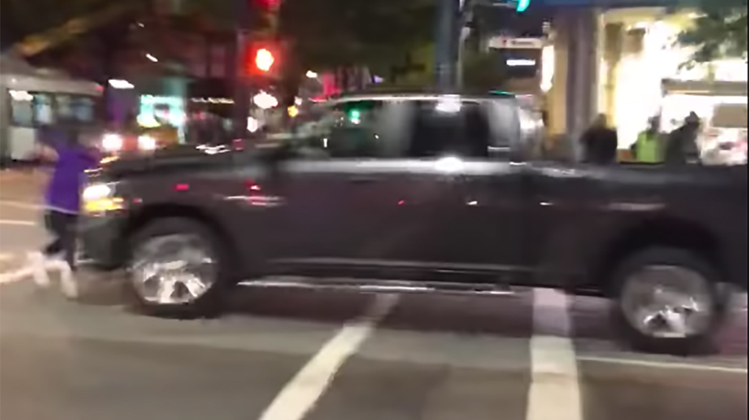 Vancouver Police, Assault Suspect Hit by Truck