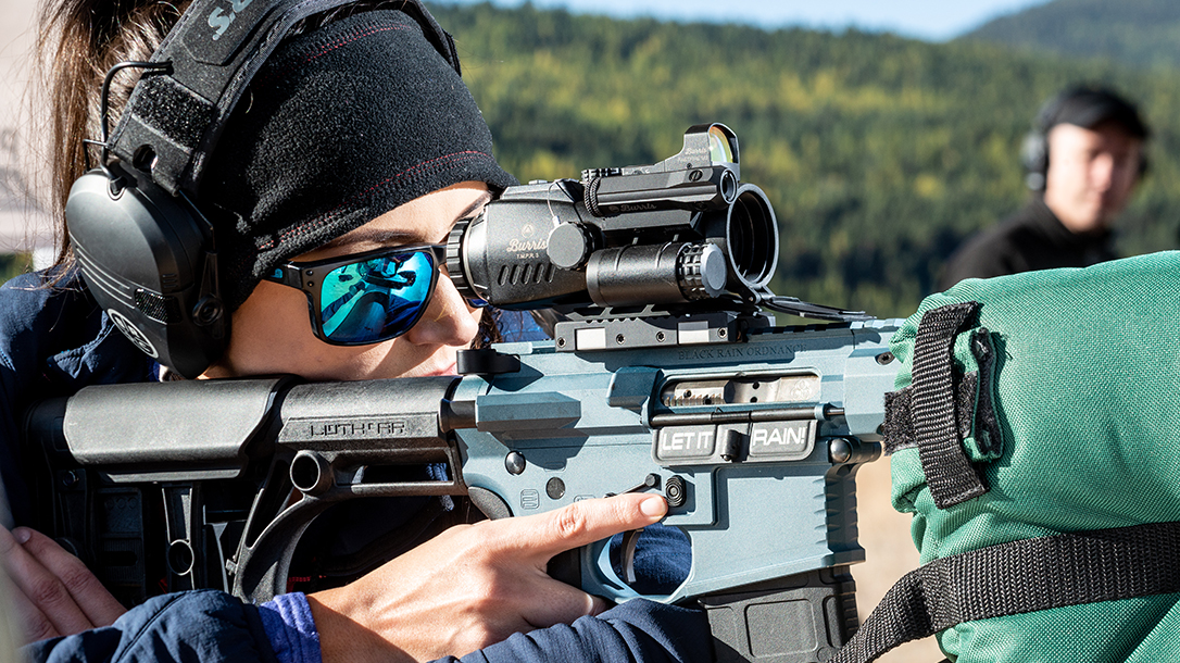 Burris TMPR Prism Sight, rifle, range test