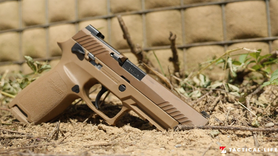 SIG P320 M17 pistol, air pistol variant, profile