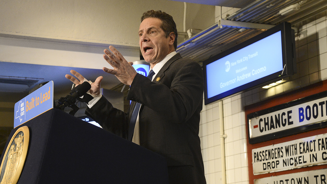 New York Gov. Andrew Cuomo raise gun background check to 30 days