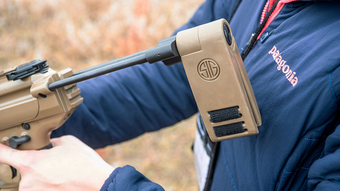 Sauer MPX brace, extended, rendezvous