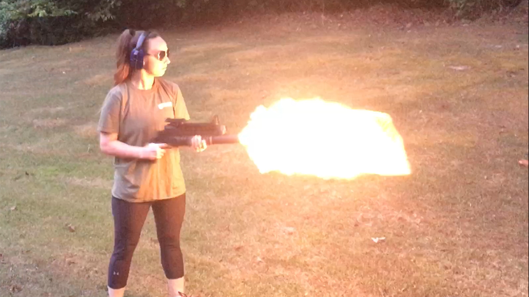 M203 Grenade Launcher firing