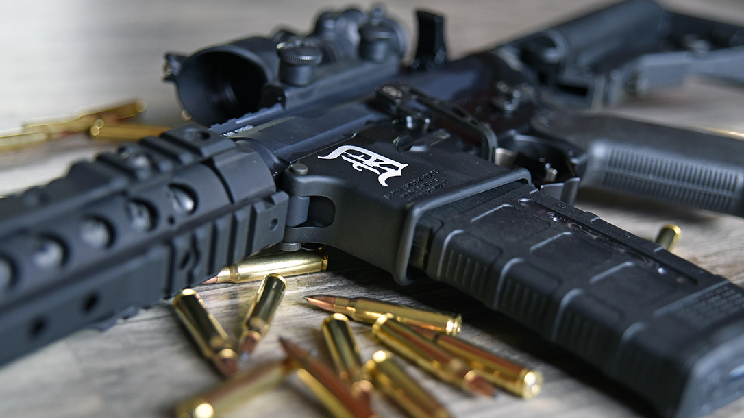 Motor City Gun Works Detroit Edition AR-15, ammo