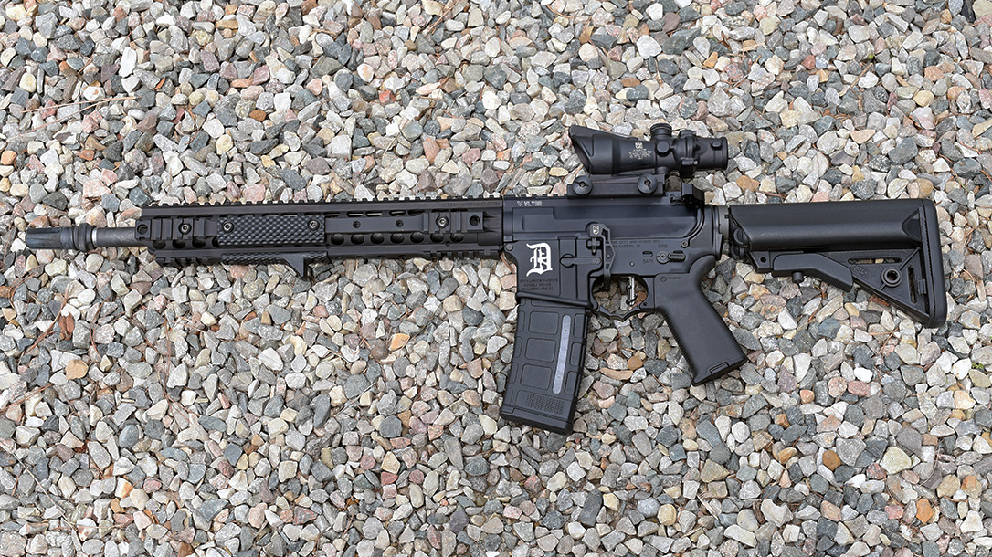 Motor City Gun Works Detroit Edition AR-15, left