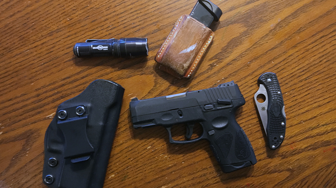 Friday Carry Dump, Taurus, SureFire, Galco, Spyderco