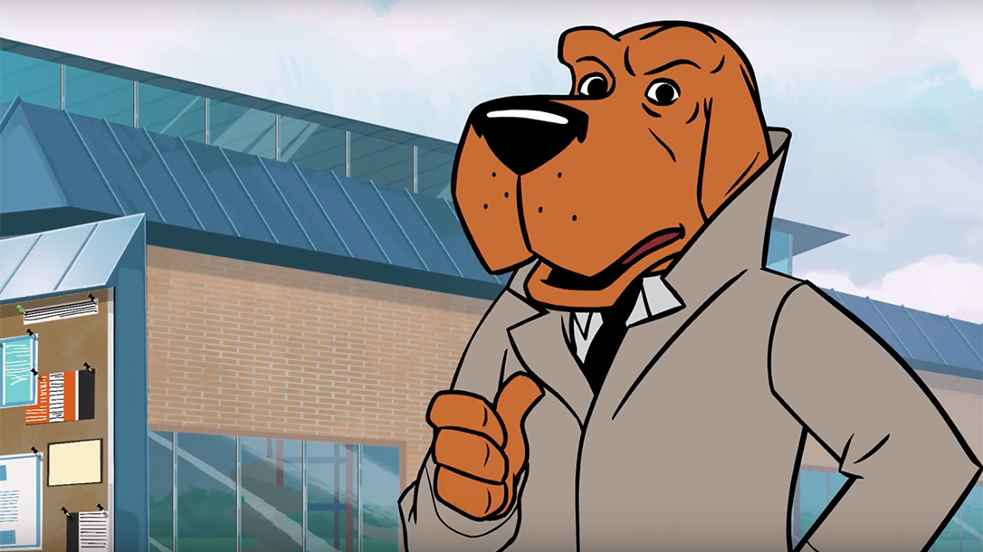4 Steps of Gun Safety, McGruff The Crime Dog