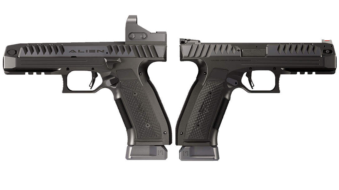 Laugo Arms Alien pistol, low bore axis, lead