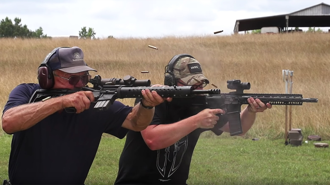 Jerry Miculek Bump Stock Rifle race