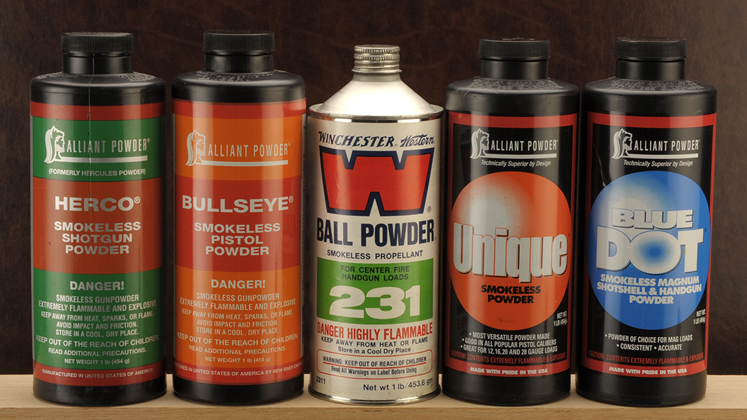 Quick Burning Powders, reloading