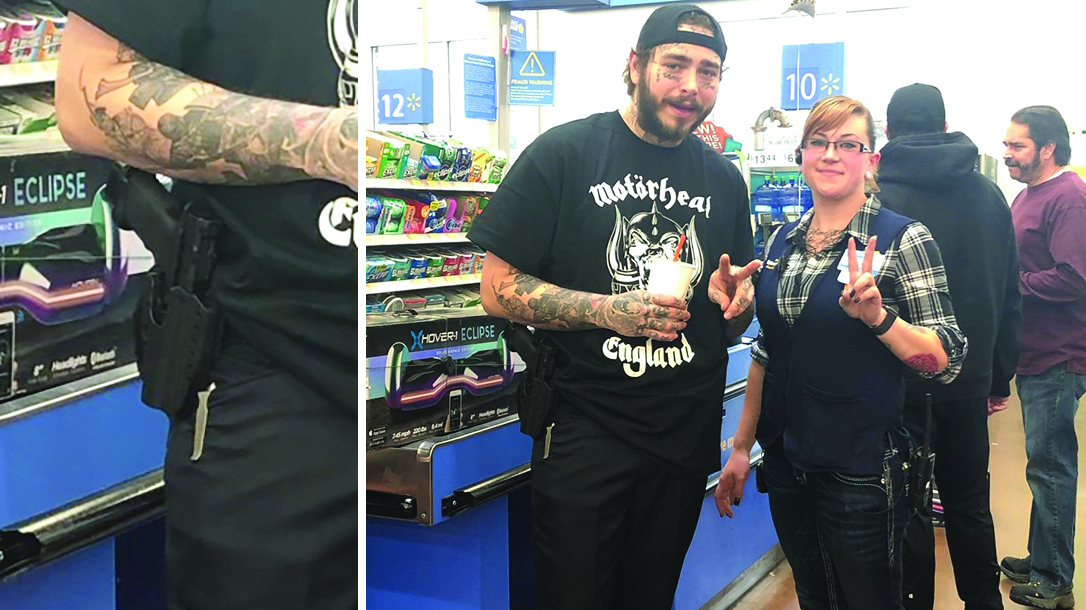 Post Malone handgun, post malone open carry