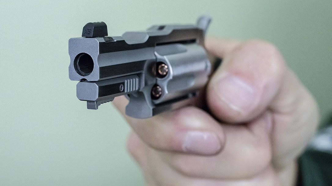 North American Arms Bug II, loaded, hand