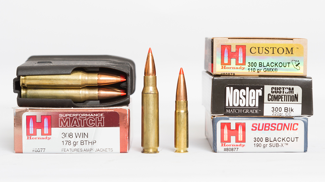 300 Blackout vs 308, rifles, ammunition