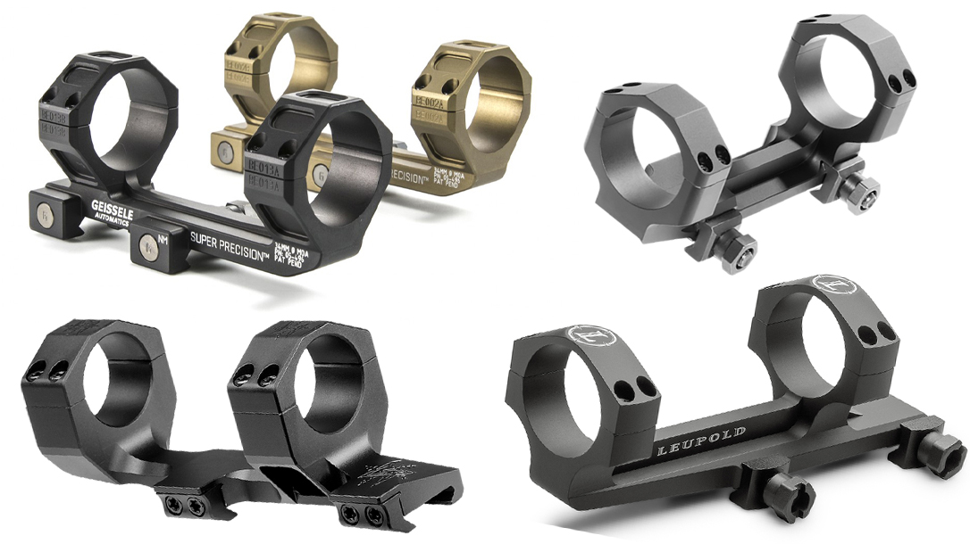 Scope ring and mount choices for long-range shooting.