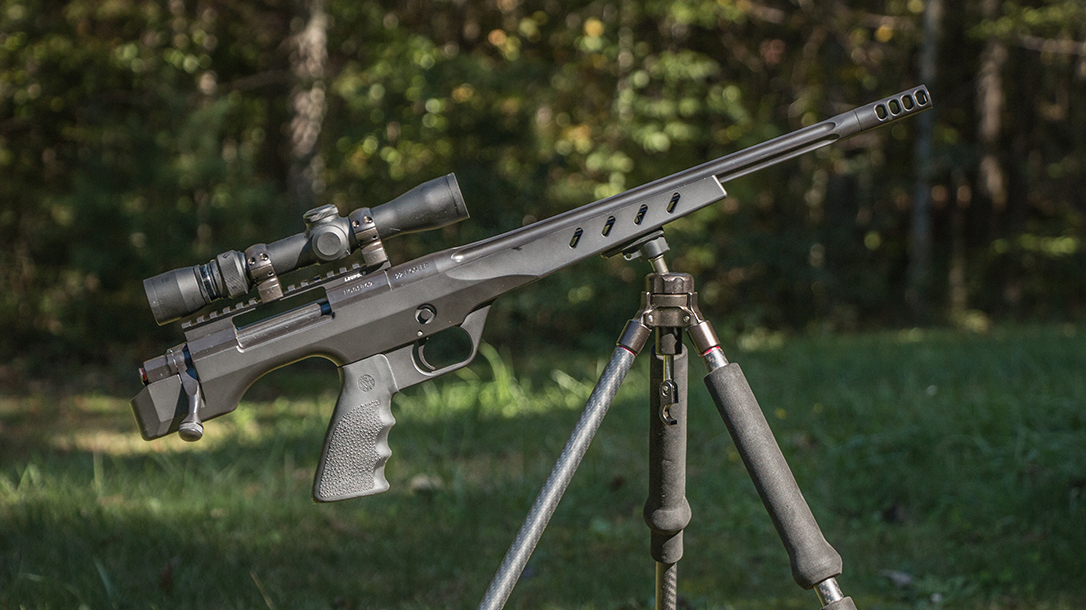 Nosler Custom Handgun, pistol, tripod
