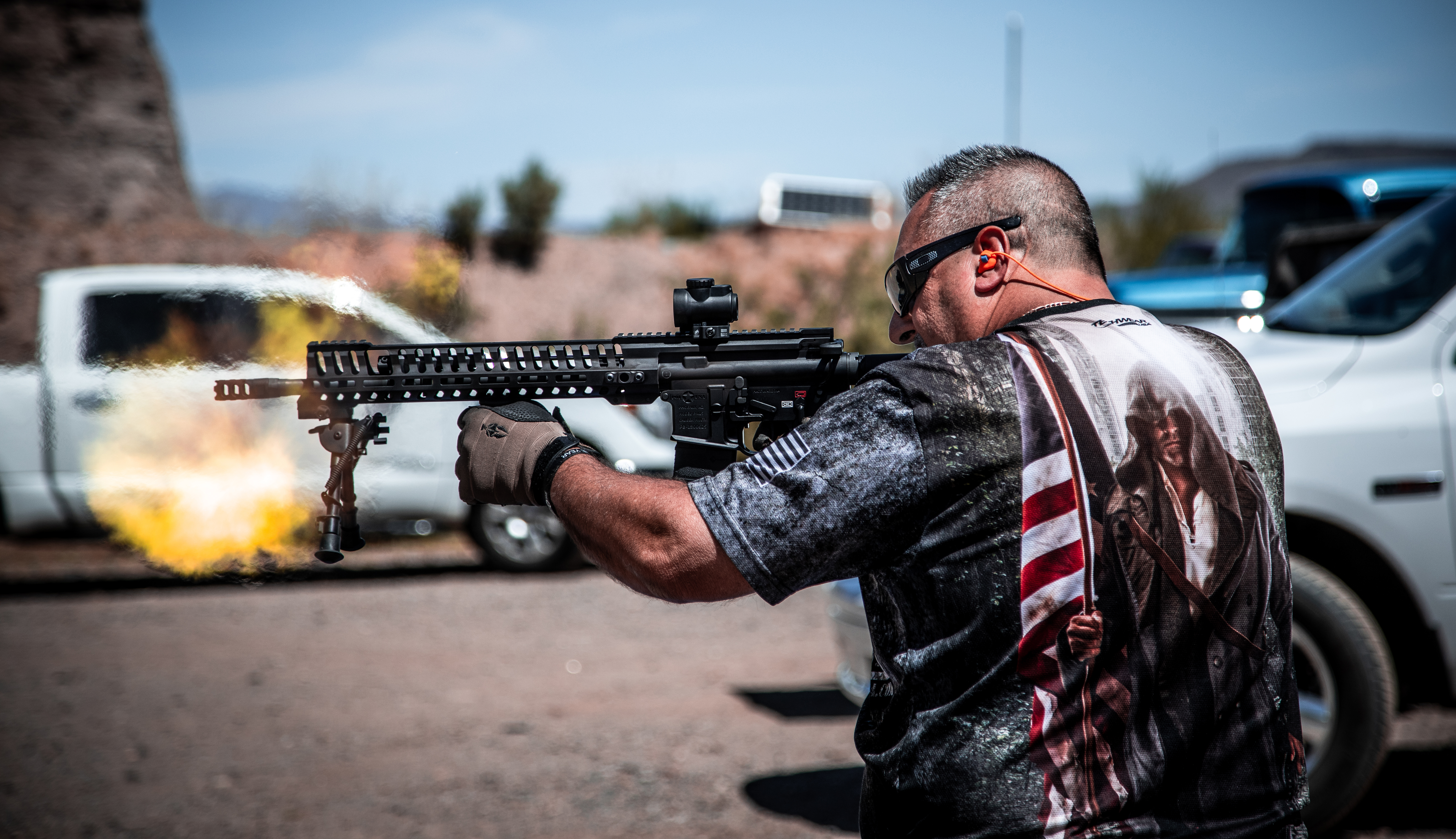 Frank DeSomma, POF-USA, Patriot Ordnance Factory, firing