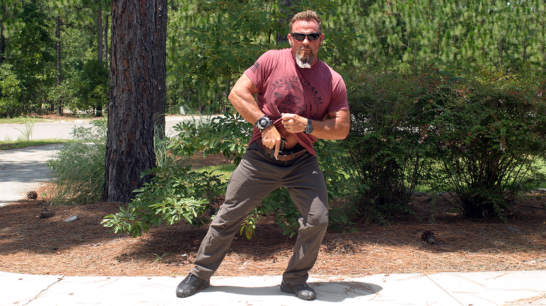 Add a slight movement to the left to throw off your adversary.