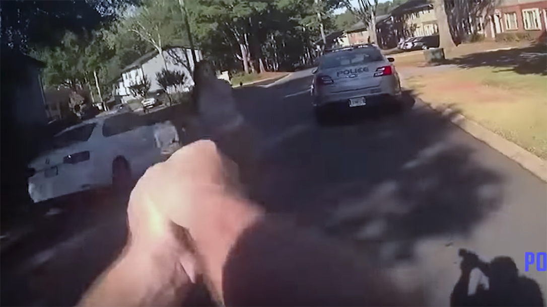 An Athens-Clarke took a torso shot to drop a woman charging with a knife.