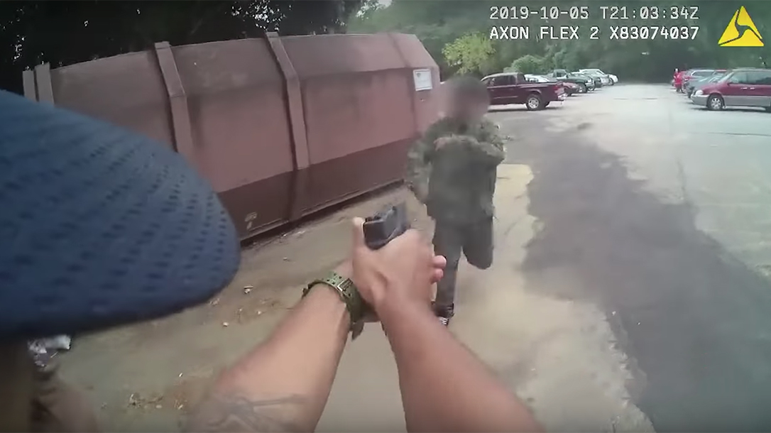 An Athens-Clarke Police officer shot a man who attacked with a machete.