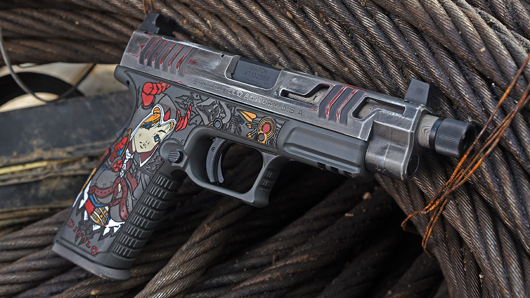 Odin's Workshop custom pistol build, Springfield Armory, left