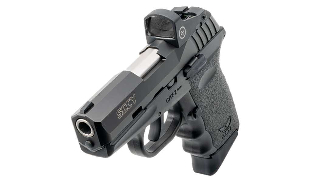 The Crimson Trace CTS-1500 comes standard on the pistols.