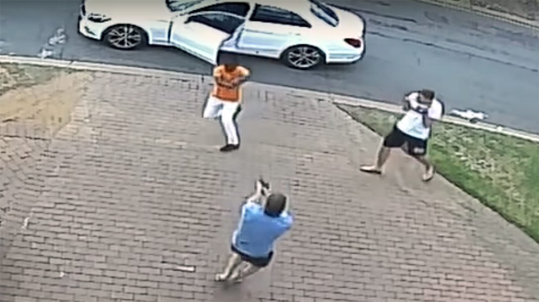 A bad guy failed to have a round chambered, which enabled the good guy to get his own gun into play.