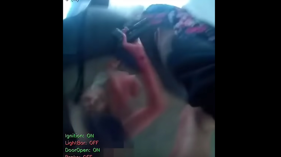 Henderson Police shot and killed a woman who stabbed son and grabbed cop's gun.